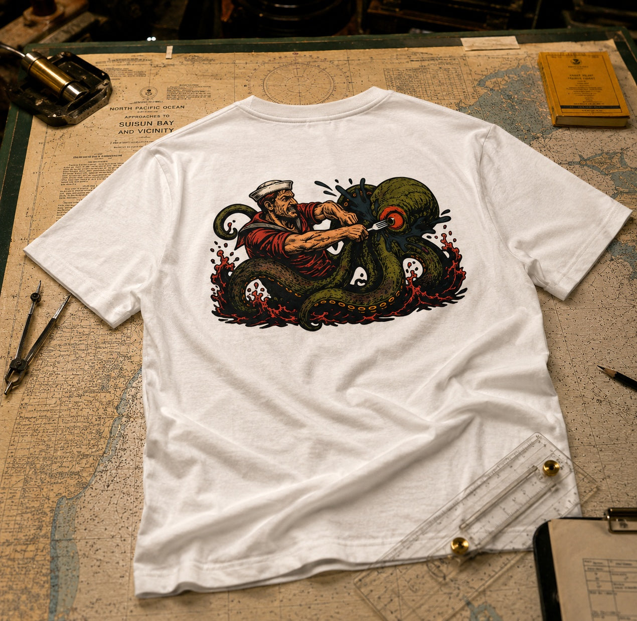 Sailor vs Kraken Graphic Tee