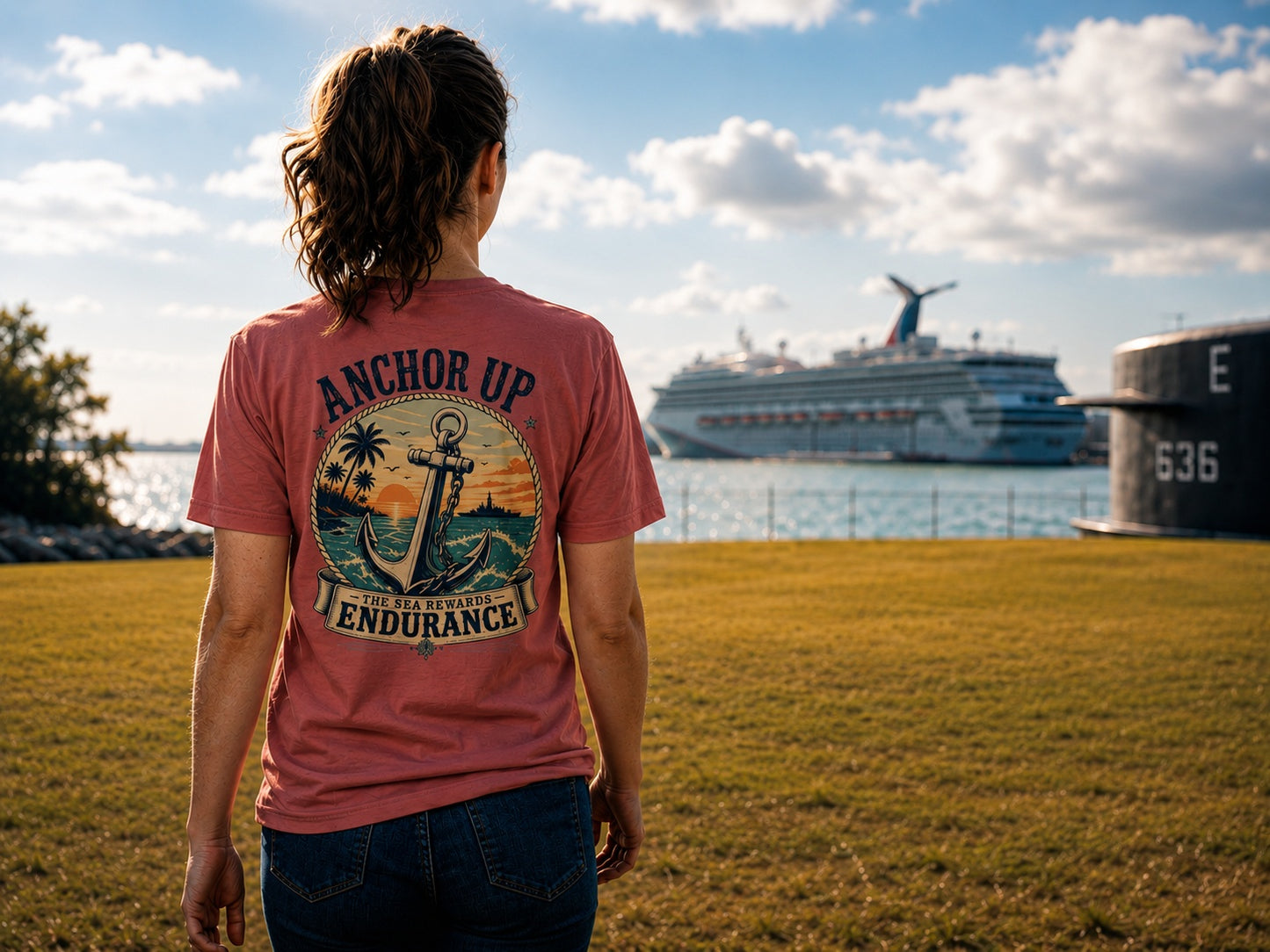 Anchor Up Nautical Graphic Tee